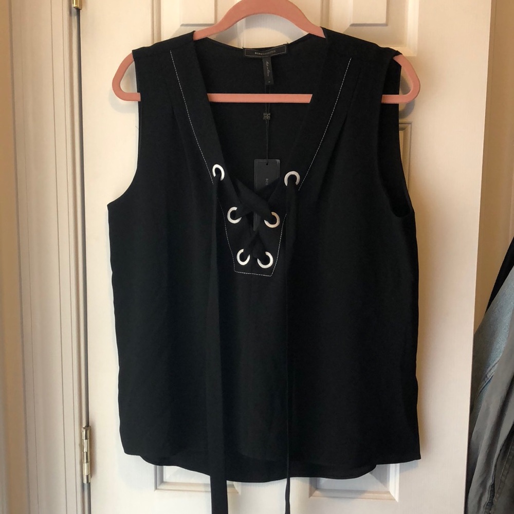NWT BCBG Black Tank Top